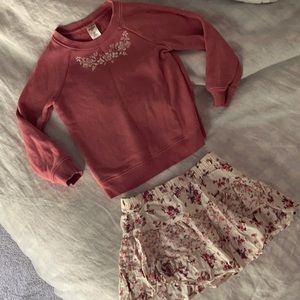 Oshkosh sweater/skirt outfit 3T
